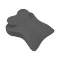 thumbnail image 3 of Almohada boca abajo con soporte para la cintura, ligera, decorativa, elegante, para posición boca abajo, de algodón viscoelástico para relajarse y ver Gris oscuro, 3 of 9