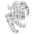 thumbnail image 1 of Tenues et Ensemble pour Garçons Enfants Croquis Fait Main Coloriage DIY Peint à la Main Col Rond Manches Longues Ensemble pour Jeu et Expression Imaginale, 1 of 4
