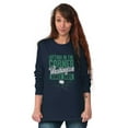 thumbnail image 3 of Washington Sitting In Corner WA Map Long Sleeve TShirt Men Women Brisco Brands S, 3 of 6