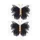 thumbnail image 1 of 2 x Pinzas para el cabello con forma de mariposa Pinzas para el cabello con forma de mariposa Portátiles Versátiles Cabello rizado Cabello Malla Negra, 1 of 9