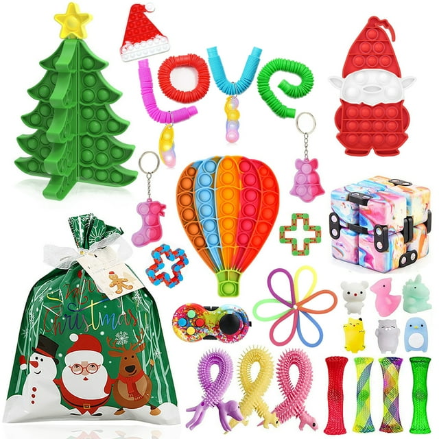 goowrom Christmas Decompression Toys Kit, Stress Relief Squeezing Board Game