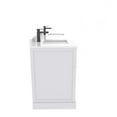 thumbnail image 6 of Ayna Decors Maya 72 in White Double Sink Bathroom Vanity Set with White Quartz Countertop and Brass Faucet | Pop-Up Drain and P-Trap Included | Black Hardware, 6 of 10