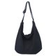 thumbnail image 1 of Bolsos Mensajero Harajuku Japoneses Bolsos Cruzados Grandes Sólidos Lona (negro), 1 of 9