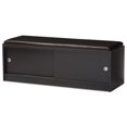 thumbnail image 1 of Baxton Studio Clevedon Faux Leather Shoe Bench in Espresso, 1 of 5