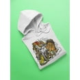 thumbnail image 3 of Dragon And Tiger Fighting.  Hoodie Men -Image by Shutterstock, Male 3X-Large, 3 of 4