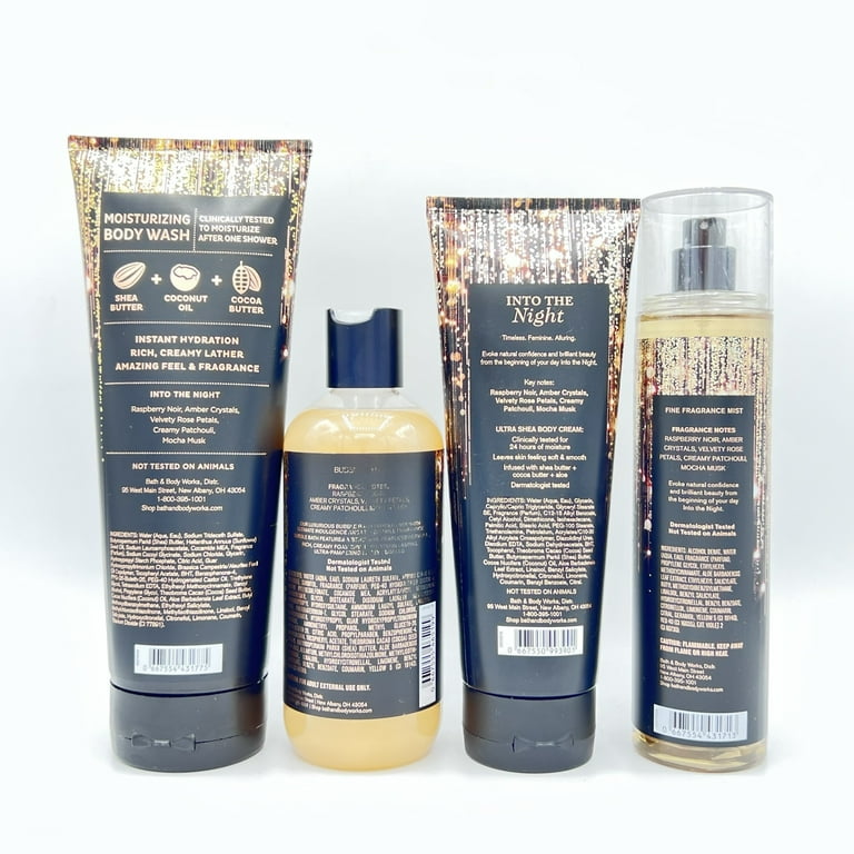 Bath & Body Works Into the Night 4-Piece Bundle Including