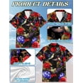 thumbnail image 6 of Hummingbird Peonies Hawaiian Shirt, Floral Bird Shirt, Tropical Summer Shirt, Unique Beach Shirt for Men & Women, Vibrant Floral Aloha Shirt, 6 of 8