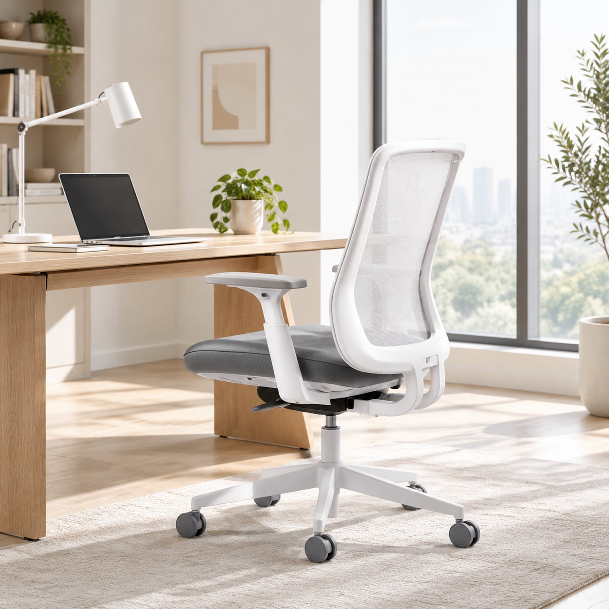 ergonomic office chair white adjustable product
