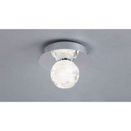 Mantra Lighting 0096ch Dali 1 Light Flush Mount Ceiling Fixture