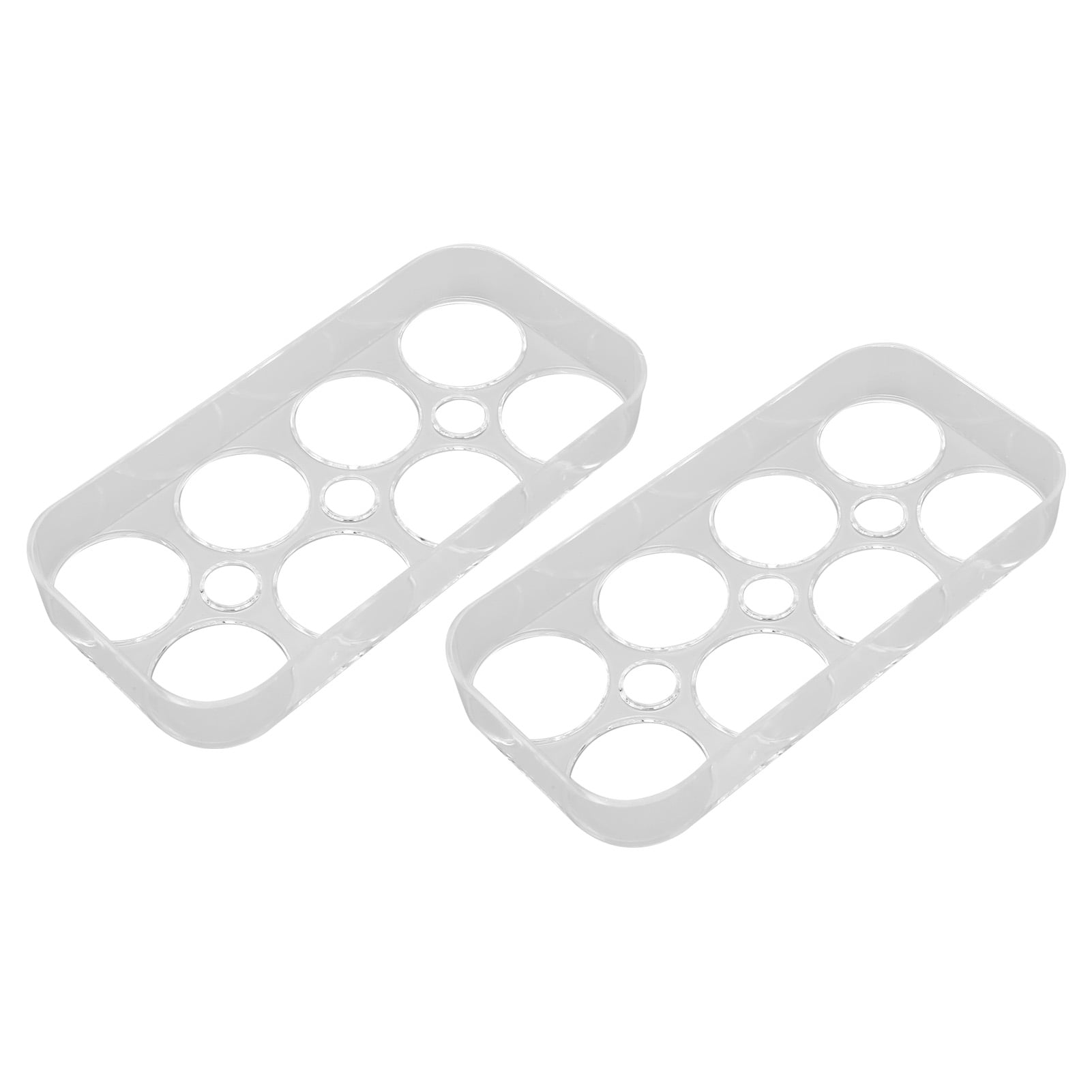 Refrigerator Egg Tray, Transparent Egg Holder Durable Plastic Independent Slots Practical 2pcs 8 Grids  For Cabinet