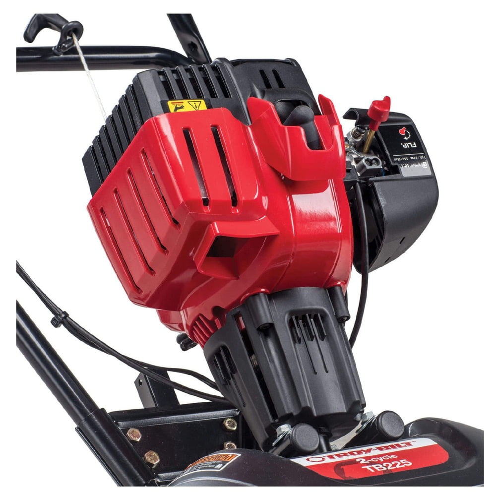 Troy-Bilt EC 2 Cycle Gas Power Walk Behind 9 Inch Garden Cultivator Tiller, Red