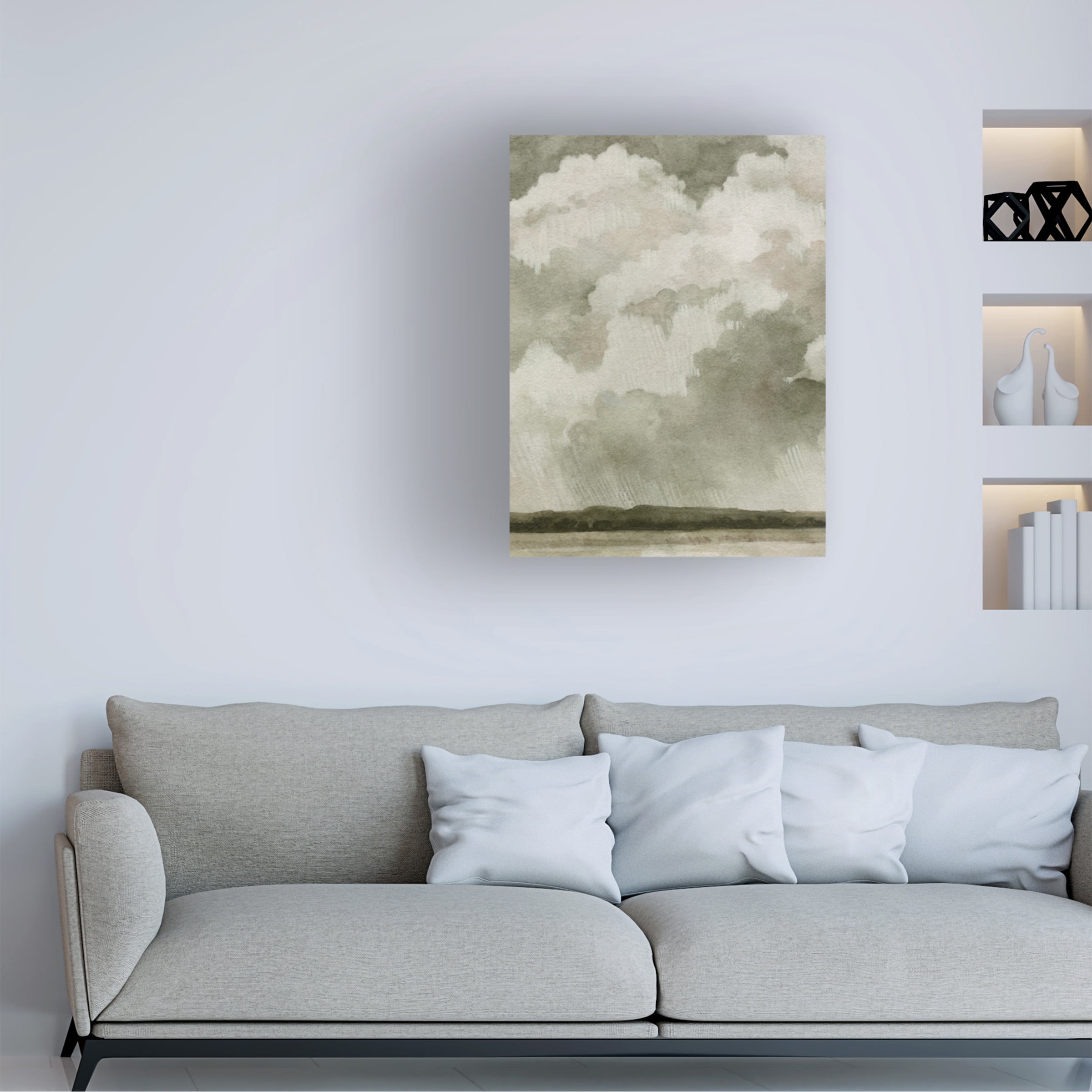 Emma Caroline 'Big Dark Sky I' Canvas Art