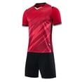 thumbnail image 5 of Kids Soccer Uniforms Mesh Breathable Quick Dry T Shirts and Shorts for Boys Girls Team Gym Game Soccer Jersey 2 Piece Sets 3-15 Years, 5 of 6