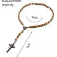 thumbnail image 2 of Collar católico Ry, cuentas de oración con ( ), marrón claro, 2 of 5