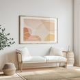 thumbnail image 3 of Contemporary Flow Peach Beige - Painting Oak Framed Wall Art Print 16 x 24 inches, 3 of 6