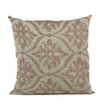 thumbnail image 1 of Plutus Marques Beige, Fleurs Rouges Plutus Coussin de Luxe 22 Po x 22 Po, Double Face 22 Pouces x 22 Pouces, 1 of 1