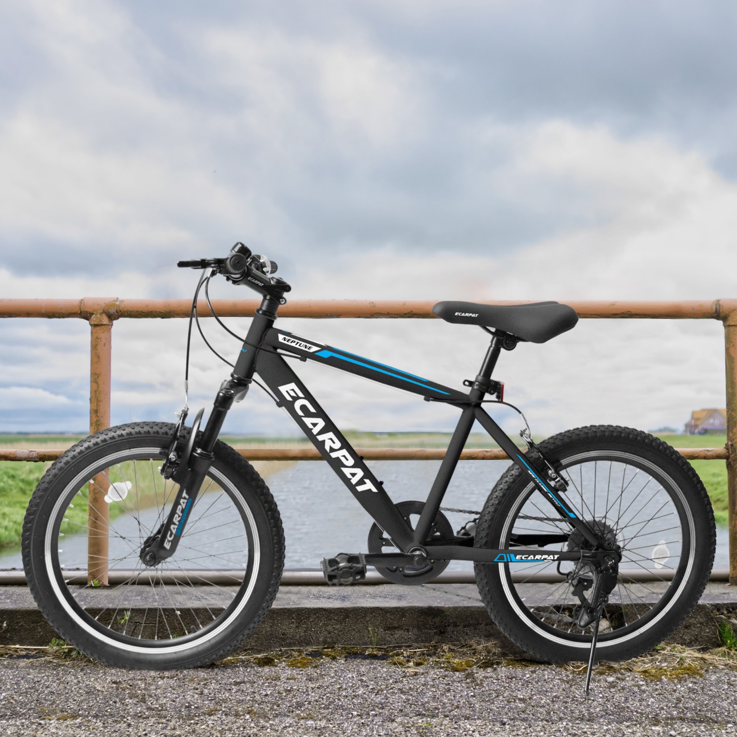 Kids Bike 20 Inch Wheels, 4" Wide Fat Tire Snow Mountain Bike Ages 8-12 Year Old, Steel Frame, 7 Speed Teenager Children Kids' Bicycles