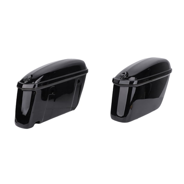 Bolsas Duras Para Sillín De Motocicleta, 22L, Con Cerradura, Plástico ABS Resistente, Soporte De Almacenamiento Lateral Universal Para Maletero De Motocicleta, Color Negro