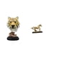 thumbnail image 1 of Figura Decorativa Moderna De Animales Para Sala De Estar, Entrada O Escritorio. Pieza De Colección. Estatua Decorativa Para El Hogar, Estantería O Pasillo., 1 of 8