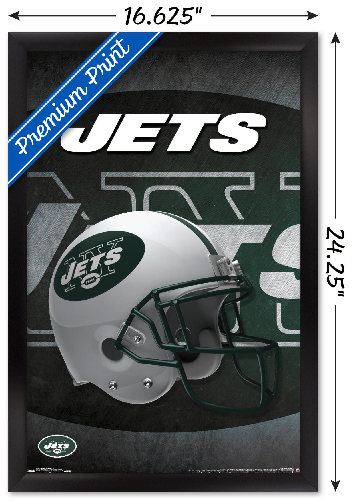 NFL New York Jets - Helmet 16 Wall Poster, 22.375 x 34 