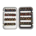 thumbnail image 4 of 40x cebos de pesca con mosca con caja de almacenamiento, Señuelos de pesca con mosca seca y húmeda, mosca seca para lubina, perca, , pesca en, 4 of 8