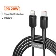 thumbnail image 1 of Toocki-Cable Lightning USB C para iPhone, Cable de carga rápida tipo C para iPhone 14, 13, 12, 11 Pro, Max, XS, XR, 8, 7 Plus, PD, 20W, 1 of 4