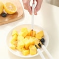 thumbnail image 6 of Clearance Tableware under $5 2 In 1 Fork For Fruit 2024 New Fruit Slicer Fruit Cutter Tool Portable Multi Purpose Fork Best Picnic Tool For Cutting Fruit&Cheese Double Head Design (4Pcs ), 6 of 8