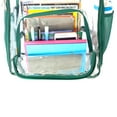 thumbnail image 6 of K-Cliffs Unisex Heavy Duty Clear Backpack with Green Trim, 6 of 11