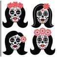 thumbnail image 1 of Cuadro Decorativo - Esa chica calaveras de azúcar Jr Impresión en canvas, estrechado., 1 of 2