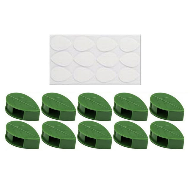 Cateissary Clips de fijación para pared de plantas, 10 Uds., soporte Invisible autoadhesivo, gancho de enredaderas pegajosas, broches de fijación de hojas Decoración del hogar