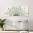 thumbnail image 3 of Sage Green Boho Sun Wall Art Set of 3, Framed Canvas Wall Art Sun Rising on the Horizon Geometric Nature Illustrations Line Art Wall, Mid-Century Modern Prints Sage Green Wall Decor for Living, 3 of 6
