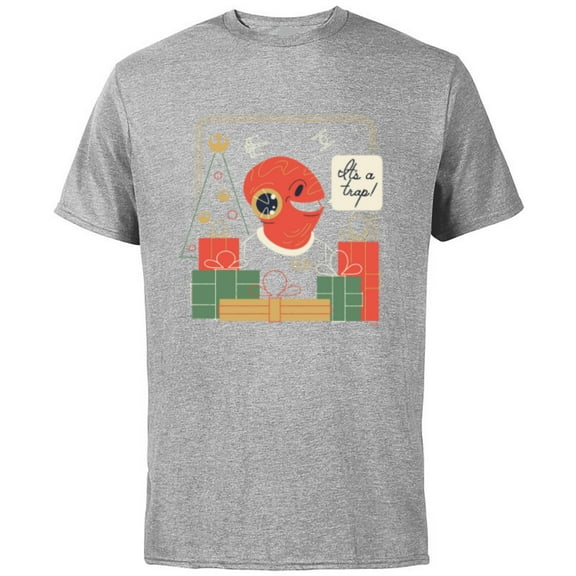 Star Wars It’s A Trap! Holiday Presents - Short Sleeve Cotton T-Shirt for Adults - Customized-Athletic Heather