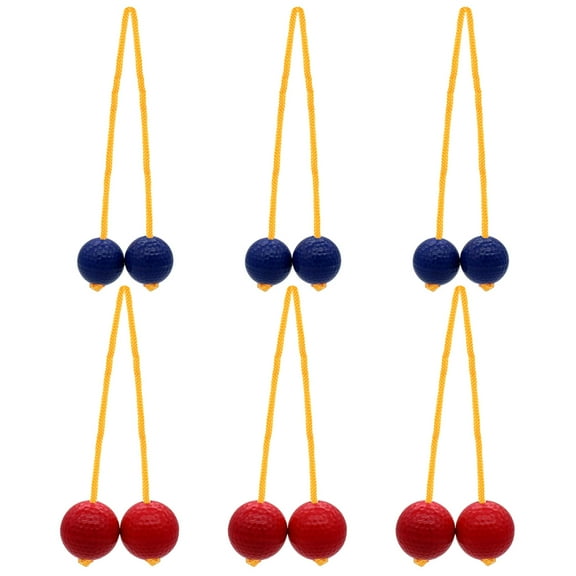 RUISINERY 6pieces Durability Ladder Ball Bolas for Outdoor Game Family Funs Activity for Various Weather Rope