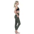 thumbnail image 3 of Allsense Women's High-Waited Leggings - Tummy Control with Zipper Pocket, Olive Camo, Large, 3 of 6