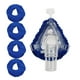 thumbnail image 1 of 4Forros para mascarillas reutilizables de cara completa, suaves y lavables, compatibles con la mayoría de mascarillas faciales completas, color azul. Reducen fugas de aire y ampollas., 1 of 5