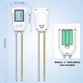 thumbnail image 4 of Afoxsos 3-in-1 Soil Tester LCD Screen Soil Thermometer PH Temperature Humidity Meter Flower Plant Potted Planting Soil Tester, 4 of 6