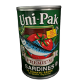 thumbnail image 1 of Uni-Pak Sardines Premium dans une Sauce Tomate 155 g, Contient : Poisson, 1 of 3