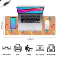 thumbnail image 5 of Long Mouse Pads for Desk,Colorful Dinosaurs Space Rockets Pattern Desk Mats on Top Of Desks, Desk Mouse Pad Extra Large with 3mm Non-Slip Base and Stitched Edge for Gaming,Office,Work,Home 31.5"x11.8", 5 of 6