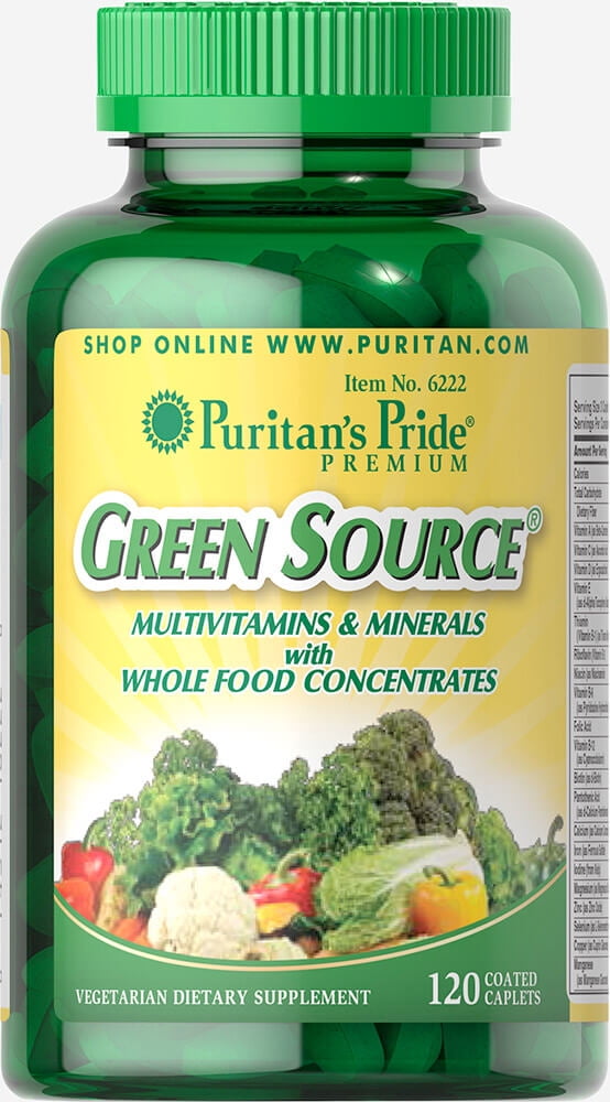 Puritan's Pride Green Source Multivitamin & Minerals120 Caplets