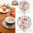 thumbnail image 3 of SKYSONIC Cute Kitchen cs Trivet Pot Holder Potholders for Kitchens 100% Cotton Thread Weave Trivets Kitchen Trivet for Table Countertop Protector Hot Pads Pans Mats, 3 of 7