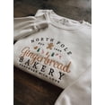 thumbnail image 2 of Embroideried Gingerbread Bakery Sweatshirt | North Pole Christmas Crewneck, 2 of 6