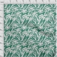 thumbnail image 4 of oneOone Cotton Cambric Dark Teal Green Fabric Tropical Palm Tree Sewing Material Print Fabric By The Yard 56 Inch Wide, 4 of 6