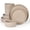 Cinnamon Brown, variant on Famiware Star Series 12 Pieces Dinnerware Set, Cream