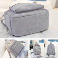 thumbnail image 5 of Mochila bonita, bolso de pana esponjoso estético, estuche para lápices con sonrisa, estuche para bolígrafos (gris, mochila), pana de alta calidad, suave y cómoda, 5 of 5