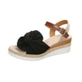 thumbnail image 2 of Women's Sandals Women's Summer Size Wedge Fish Mouth Roman Sandals, 2 of 7