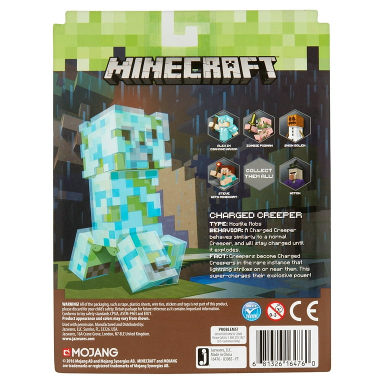Jazwares Minecraft Series 3 Charged Creeper Figure 6+