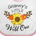 thumbnail image 4 of Inktastic Granny's Little Wild 1 with Beautiful Sunflower Boys or Girls Baby Bib, 4 of 4