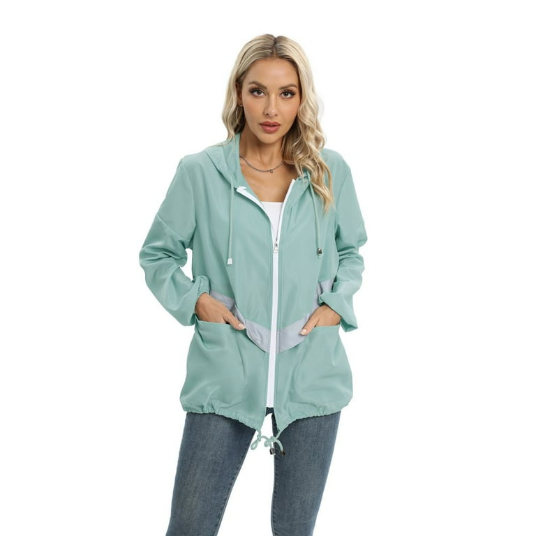 Walmart women's hotsell lightweight rain jacket