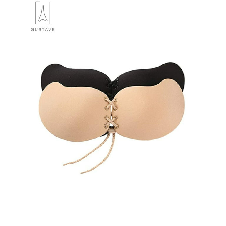2 Pack Stick on Bra Reusable Sticky Push up Bra Adhesive Bra with  Skin-Friendly Adhesive for Party, Bar, Wedding, Beach - AliExpress