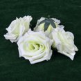 thumbnail image 2 of 20 piezas de rosas de seda artificiales cabezas de flores decoración de mesa de boda - amarillo claro Sunnimix 20PCS, 2 of 8
